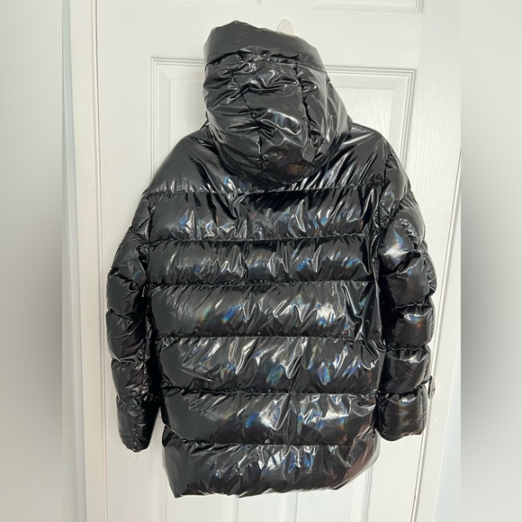 DKNY Gloss Black Puffer Jacket - Picture 6 of 13